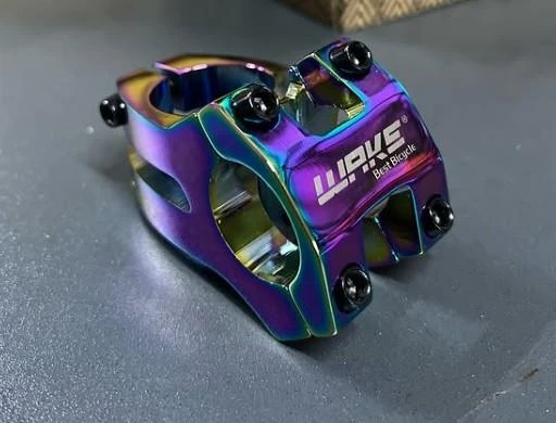 Wake Rainbow Bisiklet Kısa Gidon Boğazı 40mm Bisiklet Yedek Parça Aksesuarı WAKE RAİNBOW - Resim 6