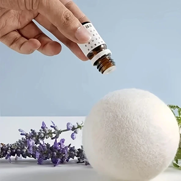 Kurutma makinesi yardımcıları 3 lü Yün Kurutma Topları Yüksek Kalite Doğal tüy toplayıcı - Resim 4