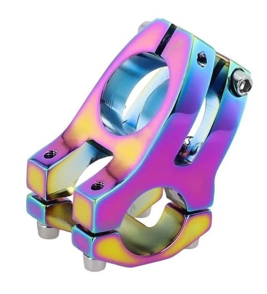 Wake Rainbow Bisiklet Kısa Gidon Boğazı 40mm Bisiklet Yedek Parça Aksesuarı WAKE RAİNBOW - Resim 7