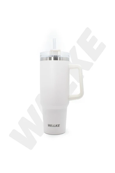 Luxury Pipetli Bardak Termos 1.2 Litre Bej