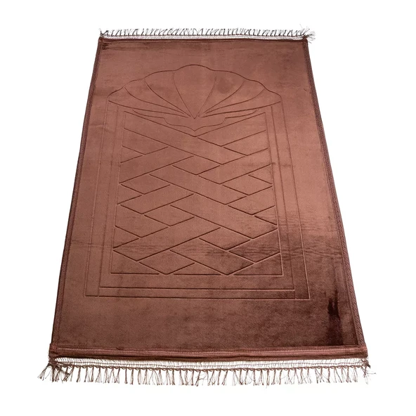 Peluş Seccade Kahverengi