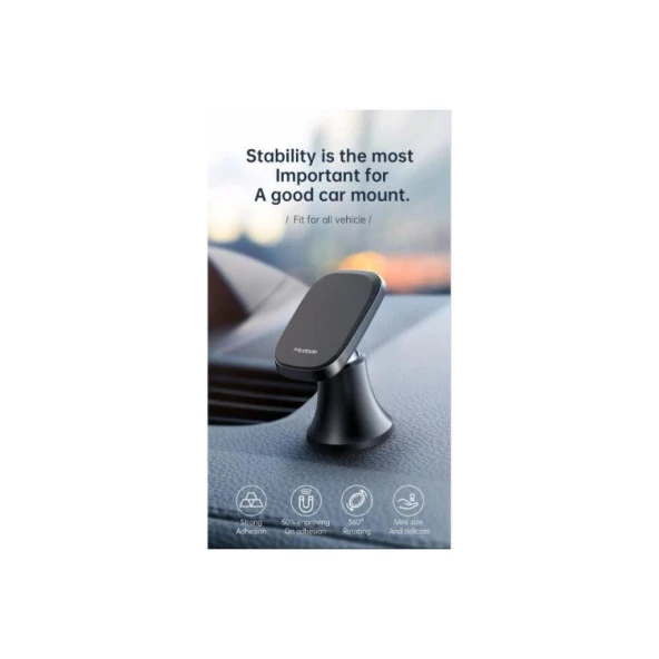 Mcdodo 360 Derece Dönebilen Magnetic Araç Tutucu Siyah CM-8490 - Resim 4