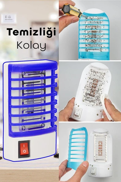 Elektrikli Sinek Öldürücü Karasinek Sivrisinek Öldürücü Cihaz Duvar Prize Monte Cız Kovucu 777 - 4