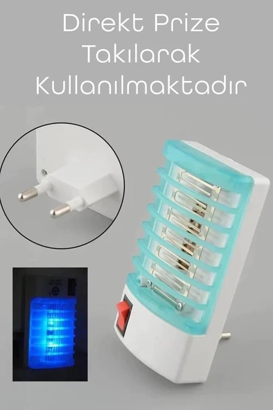 Elektrikli Sinek Öldürücü Karasinek Sivrisinek Öldürücü Cihaz Duvar Prize Monte Cız Kovucu 777 - 8