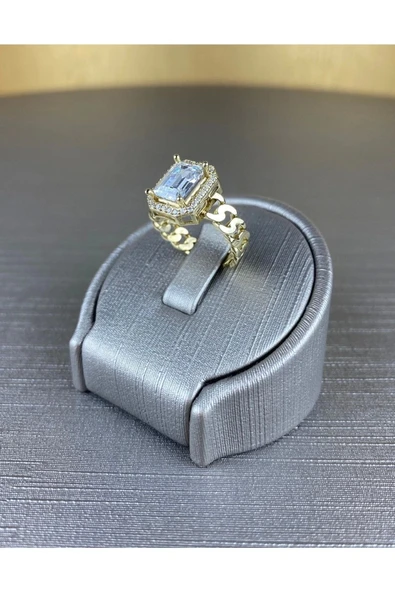 Gürel Gold Baget Tektaş Altın Yüzük - Resim 5