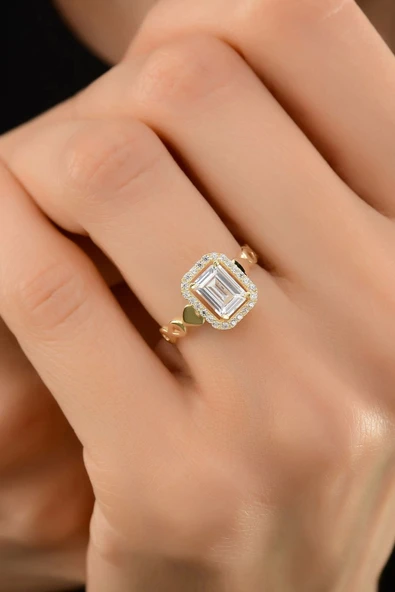 Çgk Baget Tektaş Altın Yüzük ürün görseli 1