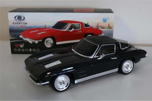 EVERTON RT-1956 Siyah Arabalı Bluetooth Fm-Usb-Tf-Aux Şarjlı Nostaljik Radyo