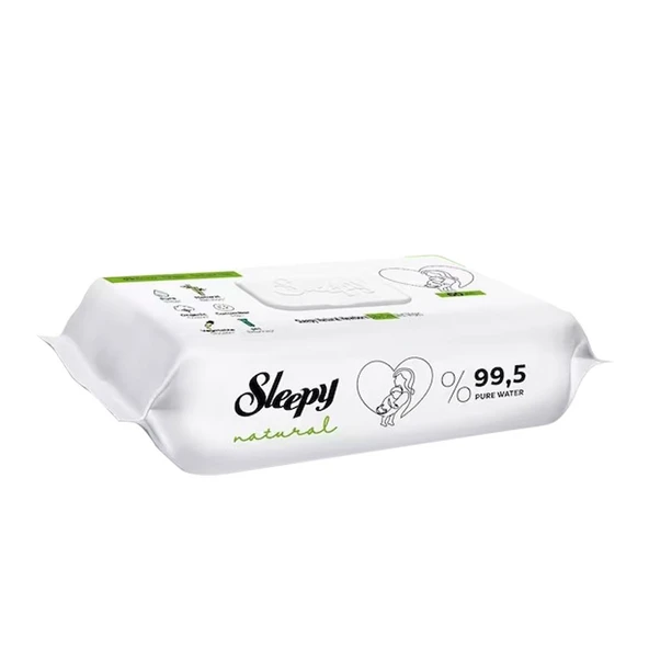 Sleepy Natural Yenidoğan Islak Bebek Havlusu 60'lı