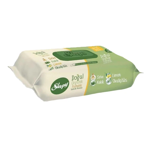 Sleepy Doğal Ve Organik Islak Mendil 50 Adet ürün görseli