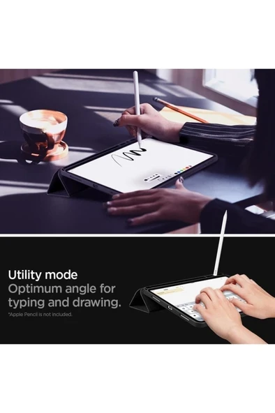 Spigen iPad Pro 11'' (2022 / 2021 / 2020 / 2018) Kılıf Urban Fit Dokuma Black - ACS01054 - 3