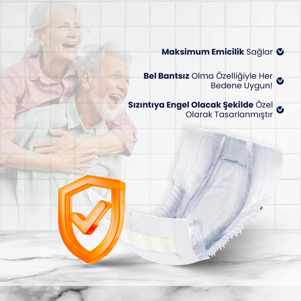 Pedix Anatomik Hasta Bezi Büyük Boy(L) 80 Adet (BELBANTSİZ) - 2