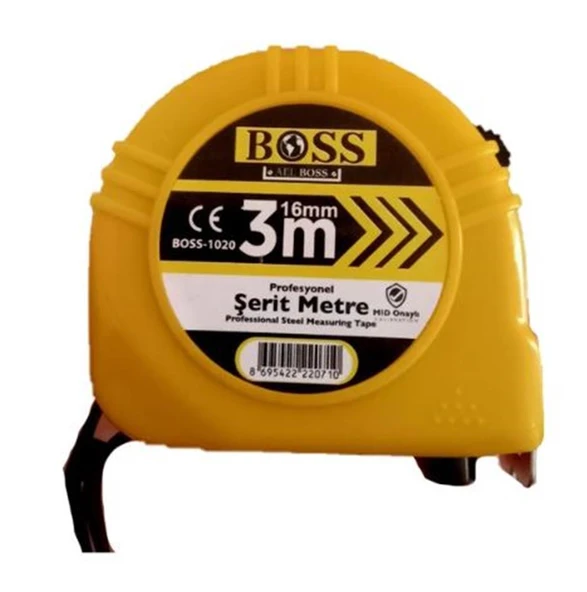 Boss Şerit Metre 16mm 3 metre ürün görseli