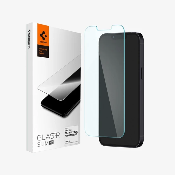 Spigen Apple iPhone 14 / 13 / 16e / 13 Pro Cam Ekran Koruyucu Glas.tR Slim HD