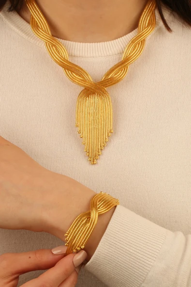 Kalze Dorikalı Altın Bileklik - 2