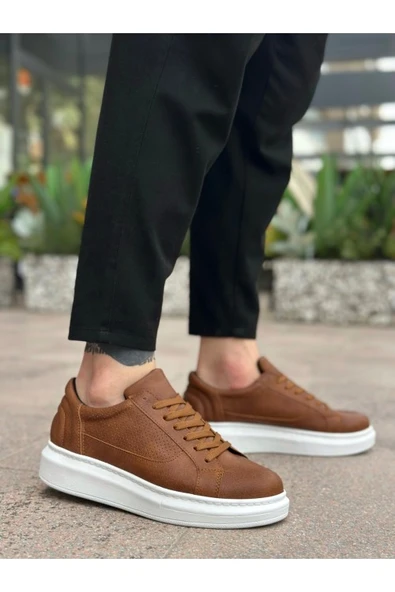 ET0423 Kalın Tırtık Yüksek Taban Taba Bağcıklı Spor Erkek Ayakkabı - Resim 2