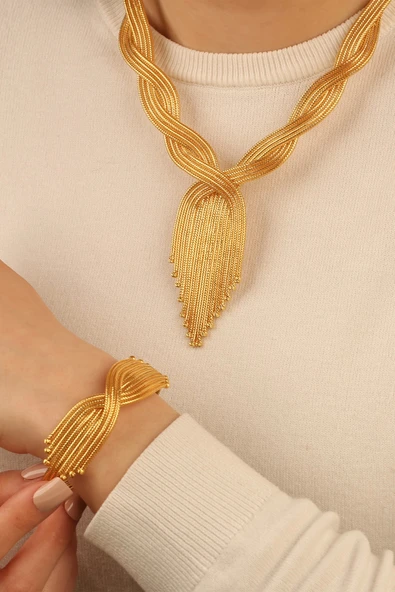 Kalze Dorikalı Altın Bileklik - 3