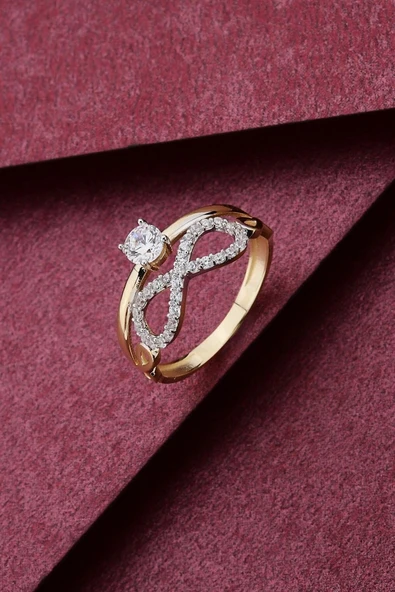 Sonsuzluk Tektaş Altın Yüzük Zytt013 - Resim 2