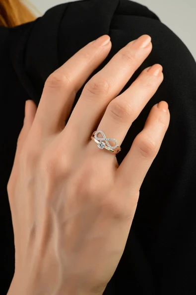 Sonsuzluk Tektaş Altın Yüzük Zytt013 - Resim 5