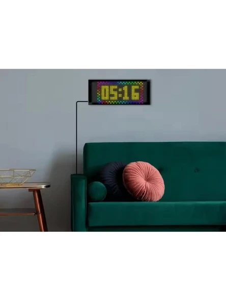 Led Ekran Matrix Panel Cama Yapışan En Büyük Boy 16X96 Telefon App Kontrol Digital Araba Yazısı - 2