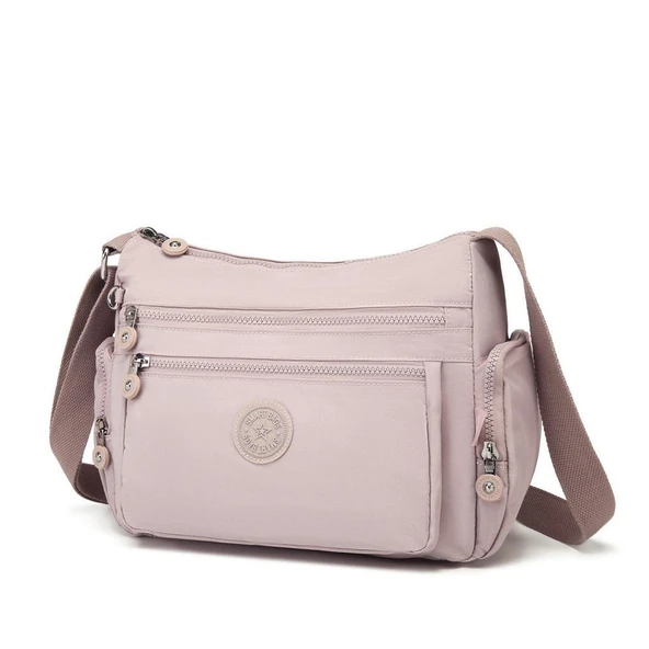 Krinkıl Kumaş Kadın Postacı Çantası Smart Bags 1115 Kum - 2