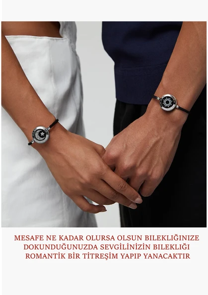 Mesafe Bilekliği - Akıllı Dokunmatik Sevgililer Bilekliği - 4