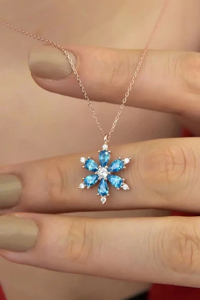 Çiçek Altın Kolye - 4