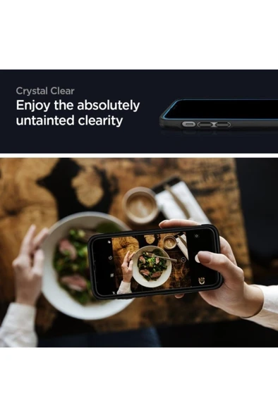 Spigen iPhone 12 Pro Max Cam Ekran Koruyucu Kolay Kurulum Glas.tR  (2 Adet) Black - AGL01792