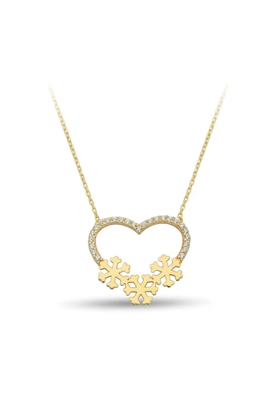 Kalp Altın Kolye Zk0221