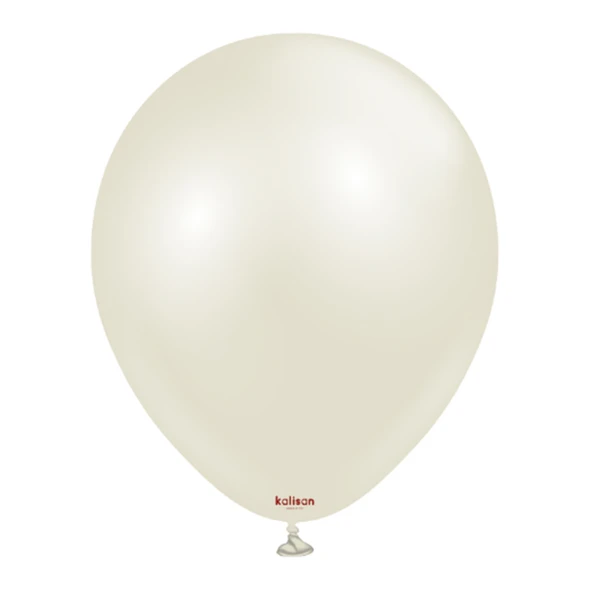 12 İnç Aura İvory White( Fildişi Beyazı) Balon 5 Adet