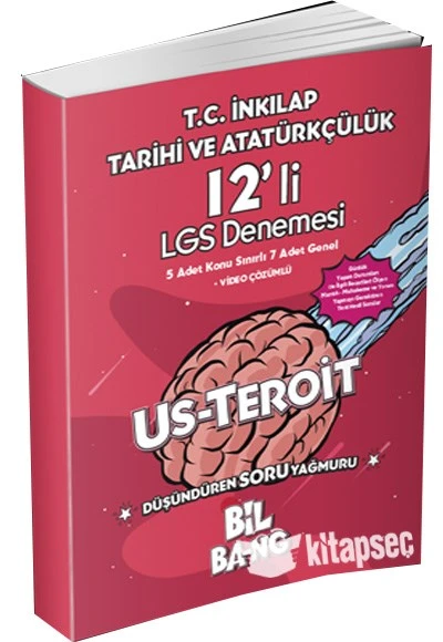 T.C. İnkılap Tarihi ve Atatürkçülük US-TEROİT 12 li LGS Denemesi Ünlü Yayıncılık