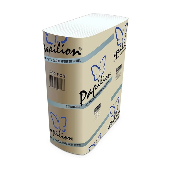 Papilion Z Katlı Standart Dispenser Havlu 200 Yaprak x 6 Adet - 3