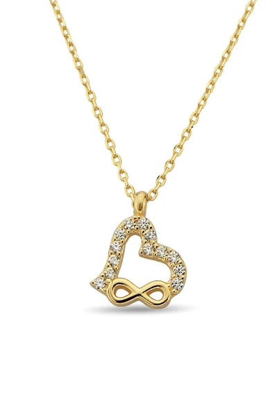 Kalp Altın Kolye Zk0237 - Resim 2