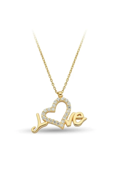 Love Altın Kolye Zk0183
