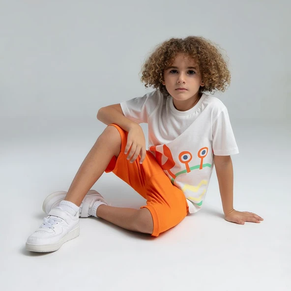 RolyPoly 3576C Erkek Çocuk Bermuda Yazlık Pijama Takım - 2