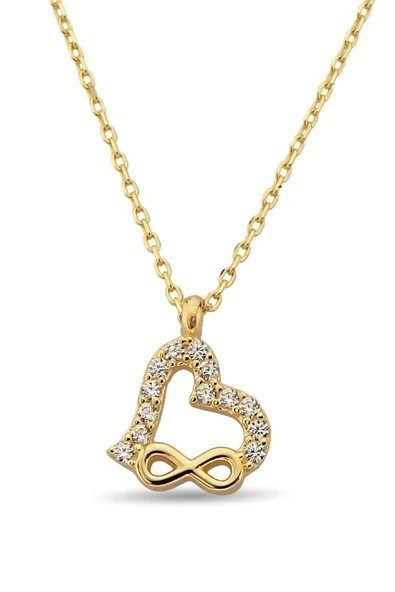 Kalp Altın Kolye Zk0237 - Resim 3