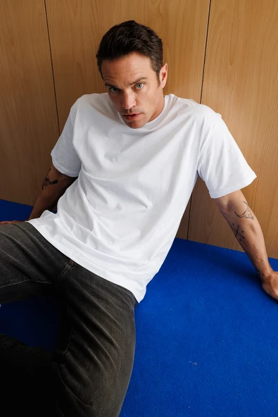 Erkek Oversize Fit %100 Organik Pamuk Bisiklet Yaka Tişört OVERSIZE-ERKEK-T-SHIRT - 4