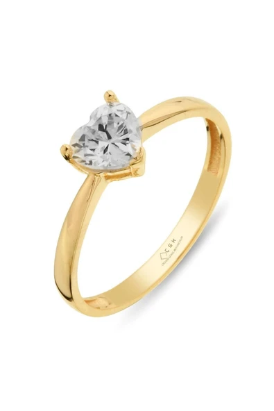 14 Ayar Tektaş Altın Yüzük ürün görseli 1