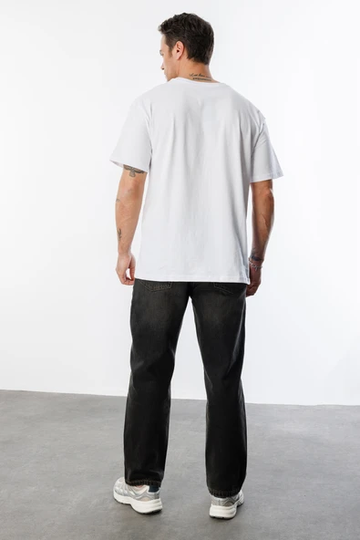 Erkek Oversize Fit %100 Organik Pamuk Bisiklet Yaka Tişört OVERSIZE-ERKEK-T-SHIRT - 7