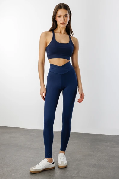 Çapraz Bel Detaylı Cross Waist KadınTayt ÇAPRAZ-TAYT - 3