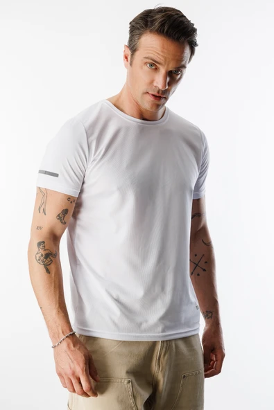 Erkek Nem Emici Hızlı Kuruma Atletik Teknik Performans Spor T-shirt DRIFIT-KISAKOLNEW - 2