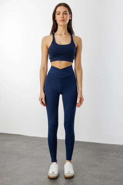 Çapraz Bel Detaylı Cross Waist KadınTayt ÇAPRAZ-TAYT - 2