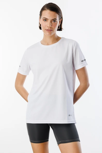 Kadın Nem Emici Hızlı Kuruma Atletik Teknik Performans Spor T-shirt DRIFIT-KISAKOL - 2