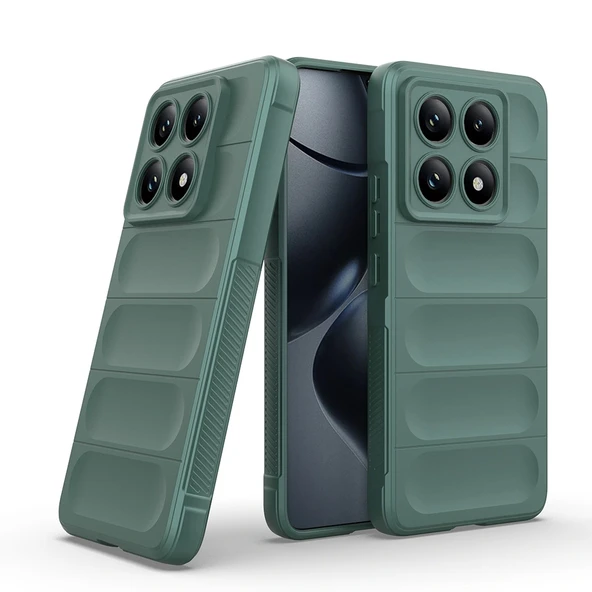 Xiaomi 14T Pro Kılıf Esnek TPU Oyuklu Arka Yüzey Tasarımlı Redclick Etnik Silikon Kapak - Resim 7