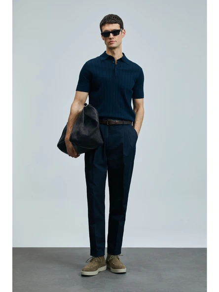 Lufian Minimalist Polo Yaka Kısa Kol Erkek T-Shirt - Rahat ve Şık - 4