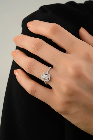 Kadın Baget Altın Yüzük - 5