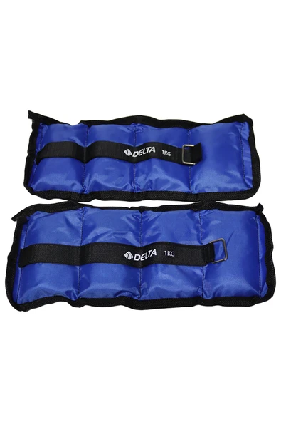 Delta 1 Kg x 2 Adet Toplam 2 Kg El Ayak Bilek Kas Güçlendirici Ağırlık Seti Kum Ağırlık Torbası - 3