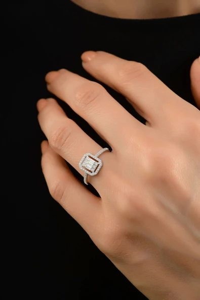 Kadın Baget Altın Yüzük - 6