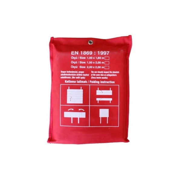 Özel Kumaşlı Yangın Battaniyesi Ebat  (150 X 180) X 5 Adet ürün görseli 1