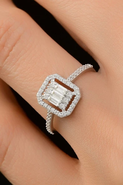 Kadın Baget Altın Yüzük - 2