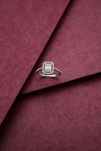 Kadın Baget Altın Yüzük - 4